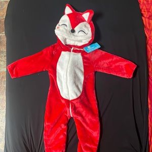 Fox Zip Up Onesie Costume Toddler Outfit